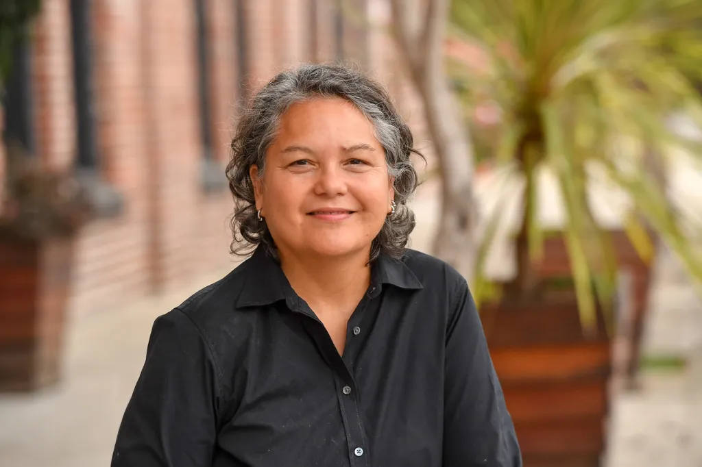 Leonicia Castro outside her Hayes Valley office